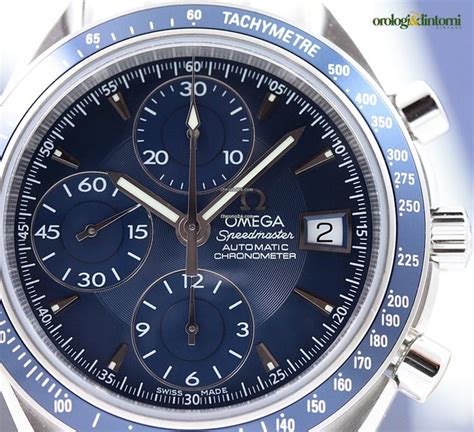 omega speedmaster white blue|Omega Speedmaster blue face.